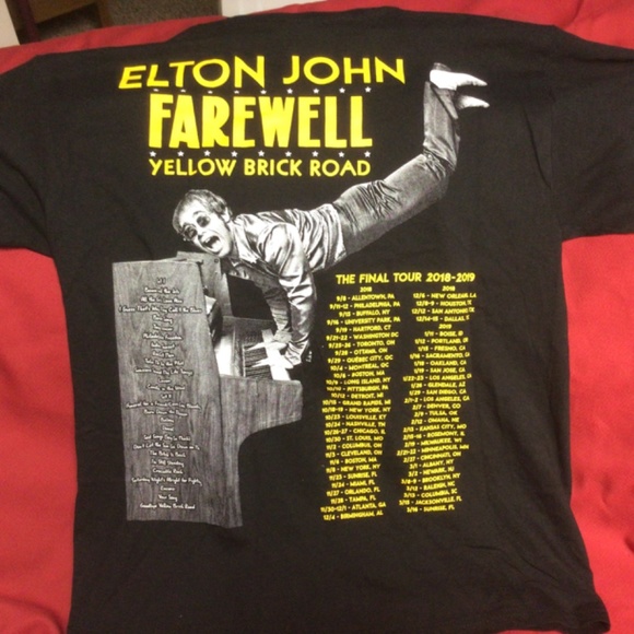 ELTON JOHN Farewell tshirt - Picture 2 of 2